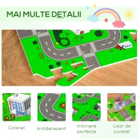 HOMCOM covor puzzle 36 bucati, antiderapant, 3.24㎡(m-7)