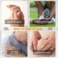 HOMCOM Mini Cyclette de Pedalat pentru Picioare si Brate Fitness a Casa Niveluri Reglabile(m-5)