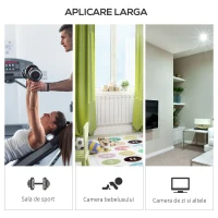 HOMCOM Covor Puzzle 32 Piese 63x63 cm in EVA Moale Negru(m-6)