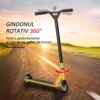HOMCOM trotineta freestyle, 65x48.5x83cm, aurie(m-4)