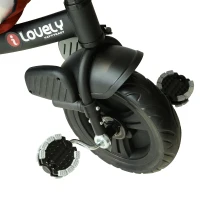 HOMCOM tricicleta cu maner si paravan 96x53,5x101cm rosu(m-9)