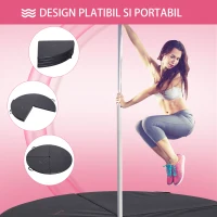 Soozier covoras protectie pliabil, PVC si spuma, Ф150x5 cm(m-6)