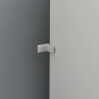 Szafa garderobiana z drążkiem szufladą kolor biały + naturalny(m-8)