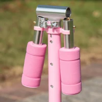 HOMCOM Trotineta Pliabila 3 Roti Luminate LED pentru Baieti si Fete 3-8 Anni - Roz(m-8)