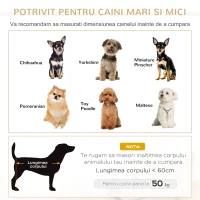 PawHut Canapea pentru Intern pentru Caini cu Perne cu Husa Detasabila Maro 70x48x40cm(m-7)