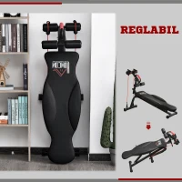 HOMCOM banca pentru abdomene, pliabila, 45 x 150 x 77-85 cm(m-7)