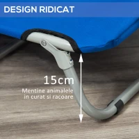 PawHut saltea pliabila caini, 71x58x18cm albastru(m-6)