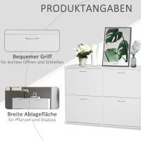 Szafka na buty szafka na obuwie stojak na buty 16–24 par butów z 4 przegródkami(m-6)