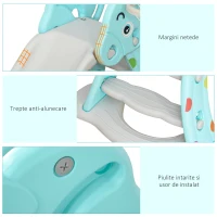 HOMCOM tobogan cu cos de baschet, 140x87x75 cm(m-8)