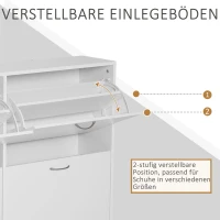 Szafka na buty szafka na obuwie stojak na buty 16–24 par butów z 4 przegródkami(m-5)