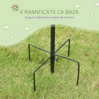 PawHut hranitoare pentru pasari, 58x58x226cm(m-6)