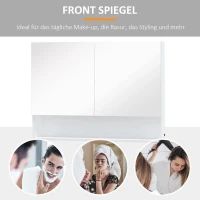 HOMCOM SZAFKA ŁAZIENKOWA WISZĄCA LUSTRO LED 10W(m-6)