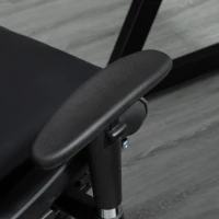 HOMCOM Gaming Chair Swivel Home Office Racing Gamer Desk Chair w/ Footrest, Black Grey(m-9)