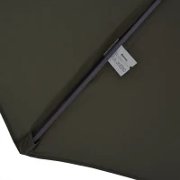Outsunny Umbrela Dubla Acoperis de Soare pentru Gradina Extern Tesatura Poliester Gri 2.7*4.6*2.4(m-8)