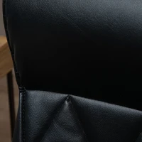 Vinsetto Chefsessel Bürostuhl Schreibtischstuhl Drehstuhl ergonomisch mit Wippenfunktion höhenverstellbar Rautenmuster modern elegant luxuriös PU-Kunstleder Metall Schaumstoff Schwarz 66x69x121 cm(m-9)