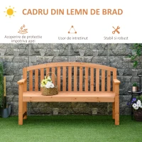 Bancuta de Gradina cu 3 locuri din Lemn de Brad Outsunny(m-6)
