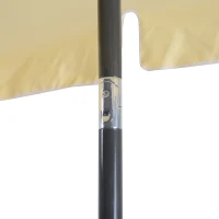 Outsunny Umbrela Parasolara dreptunghiulara 200 × 125 × 235cm Crem(m-8)