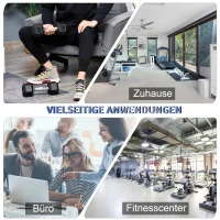 HOMCOM Hantle sześciokątne, uchwyt radełkowany 2 x 6 kg(m-6)