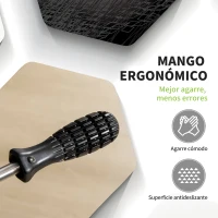 HOMCOM Futbolín con Soporte para Niños de +7 Años con Ruedas  con 2 Bolas 22 Jugadores 114,5x87x68,5 cm Negro(m-6)