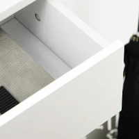 HOMCOM Three Drawer Slim Shoe Storage Cabinet, 12 Shoe Pairs - White(m-8)