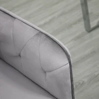 Vinsetto Linen Computer Chair with Armrest, Modern Swivel Chair with Adjustable Height, Dark Grey(m-9)