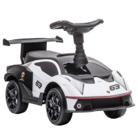 AIYAPLAY Licencjonowany Lamborghini na pedały, samochodzik z efektami dźwiękowymi, zabezpieczeniem przed wywrotką, 67 cm x 28 cm x 38 cm(m-1)