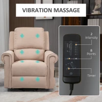 Homcom Scaun Electric cu Ridicare & Inclinare pentru Varstnici – Telecomanda Inclusa(m-6)