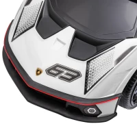 AIYAPLAY Licencjonowany Lamborghini na pedały, samochodzik z efektami dźwiękowymi, zabezpieczeniem przed wywrotką, 67 cm x 28 cm x 38 cm(m-8)