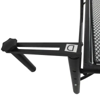 Outsunny Masuta Suspendata Balcon Reglabila in inaltime, Fier Negru, 60x45x50 cm(m-9)