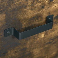 Vinsetto 2-Drawer file Cabinet, Industrial filing cabinets for Home, Hanging File Folders, Vertical Home Office Organizer for A4 Size, Rustic Brown(m-9)