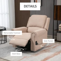 Homcom Scaun Electric cu Ridicare & Inclinare pentru Varstnici – Telecomanda Inclusa(m-7)