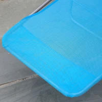Outsunny sezlong pliabil cu spatar reglabil si perna, 182x56x28cm(m-7)