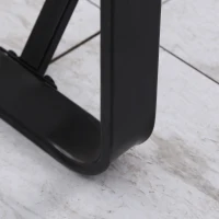 HOMCOM Computer Desk with World Map Printing Tempered Glass Top, Writing Desk for Home Office with Metal Frame, Black(m-8)