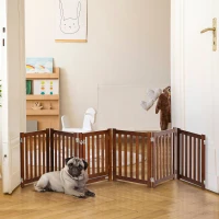 PawHut Tarc cu 6 panouri pentru animale de companie pentru caini de dimensiuni XS S, pliabil cu blocare, pentru utilizare in interior(m-10)