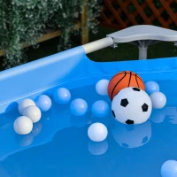 Outsunny piscina supraterana adulti, 252x152x65cm, albastra(m-9)