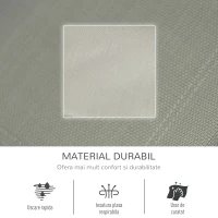 Outsunny Sezlong Balansoar de Gradina cu buzunar lateral si pernuta, in Metal 62L x 88L x 165Hcm(m-5)