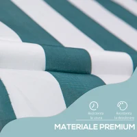Outsunny Copertina pentru soare de exterior tip rulou tip rulou cu manivela, inaltime si unghi reglabil, 200x150cm(m-5)