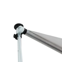 Outsunny Copertina pentru soare pentru exterior tip rulou cu manivela, inaltime si unghi reglabil, 200x150cm, alb(m-10)