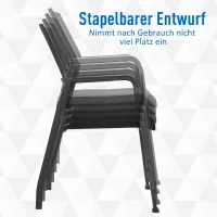 Vinsetto Besprechungsstuhl, Konferenzstuhl, Besucherstuhl, 2er Set Ergonomischer Bürostuhl mit Fußmatten, Wartezimmerstuhl, stapelbar, Netz Bezug, Schwarz, 58 x 58 x 88 cm(m-5)