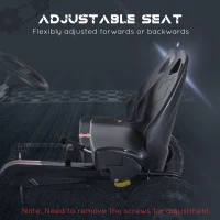 HOMCOM Go-Kart cu Pedale pentru Copii, Alb si Negru(m-9)