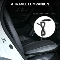 HOMCOM Shiatsu Back Massager for Neck, Massage Chair with Deep Tissue Kneading, Heating and Remote, Massage Cushion with Vibrating Points for Home Office and Car, Black(m-7)