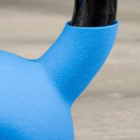 HOMCOM Kettlebell de 8kg de Ferro Fundido Peso Russo com Revestimento de Neoprene para Treinamento de Força 18x11x20cm Azul(m-7)