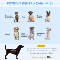 PawHut Culcus pentru Caini de Interior Canapea pentru Pisici Caini de Talie Mica Medie(m-8)