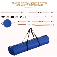 PawHut Set pentru Destrat Caini cu Sarit , Tunel , Slalom si Inel(m-7)