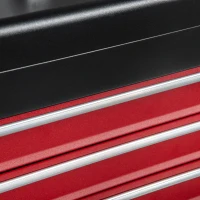 DURHAND Cufar cu 3 sertare pentru unelte, cutie de unelte metalica cu blocare, cutie de unelte portabila, 510mm x 220mm x 320mm(m-8)