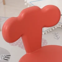 HOMCOM Set 3 Pezzi Tavolo con 2 Sedie per Bambini 1-3 Anni, Piano di Lavoro con Lavagnetta Bianca Lavabile, Rosso(m-9)