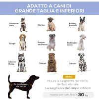 PawHut Brandina per Cani Rialzato con 600D Tessuto a Rete, Lettino per Cani Grandi da Viaggio con Peso fino a 30kg, 91.5x76.2x18 cm, Blu(m-4)