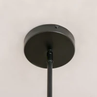 Żyrandol HOMCOM w Stylu Industrialnym z Regulacją Wysokości, Czarny i Złoty, Śr. 48 x 120 cm(m-7)