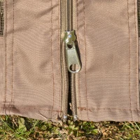 Outsunny Gradina Foisor cu Plasa de tantari 3.6x3m, Acoperisin Policarbonat, culoare Maro(m-9)