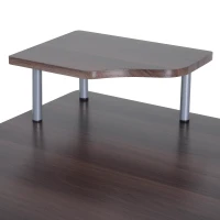 HOMCOM birou din lemn, pentru calculator,152x60x80cm, maro(m-9)